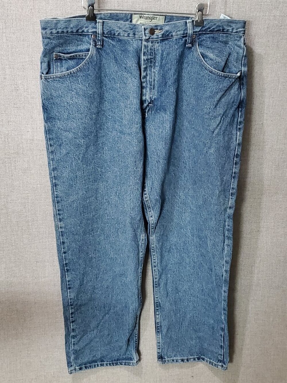 Wrangler Authentics Jeans Men's 40 x 29 Blue Denim 5-Pocket Relaxed Fit Cotton